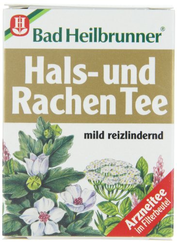 Bad Heilbrunner Hals - und Rachentee, 4er Pack (4 x 14 g) von Bad Heilbrunner