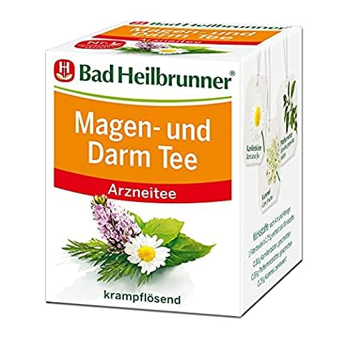 Bad Heilbrunner Magen- & Darm Tee - Arzneitee im Filterbeutel- Anis, Bitterer Fenchel, Koriander, Kümmel - krampflösend bei Magen- & Darm-Beschwerden (12 x 8 Filterbeutel) von Bad Heilbrunner