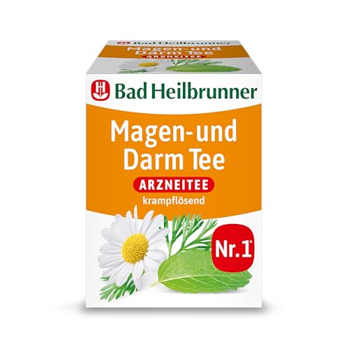 Bad Heilbrunner Magen- & Darm Tee - Arzneitee im Filterbeutel- Anis, Bitterer Fenchel, Koriander, Kümmel - krampflösend bei Magen- & Darm-Beschwerden (12 x 8 Filterbeutel) von Bad Heilbrunner