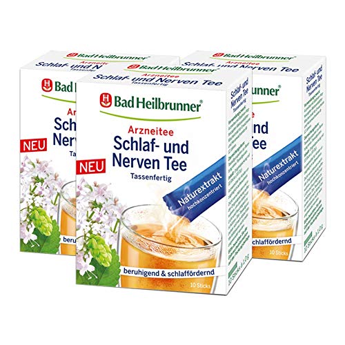 Bad Heilbrunner? Schlaf- und Nerven Tee, 10 Sticks, 3er Pack von Bad Heilbrunner