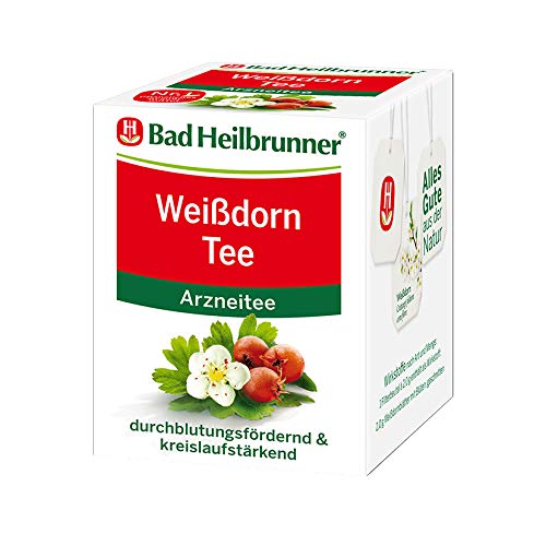 Bad Heilbrunner Tee Weißdorn 1er Pack (8 Beutel) von Bad Heilbrunner