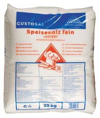 Traunseer Speisesalz jodiert 25kg von Bad Ischler