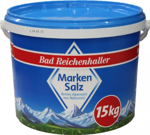 Bad Reichenhaller 64043 Marken Salz, 1 X 15 kg Eimer von Bad Reichenhaller