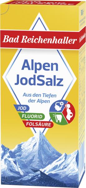 Bad Reichenhaller Alpen Jodsalz mit Fluorid + Folsäure von Bad Reichenhaller