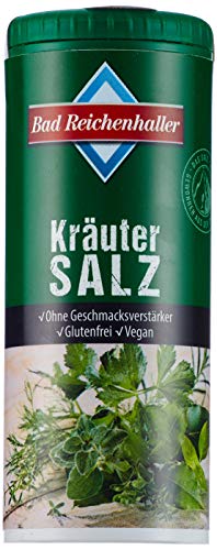 Bad Reichenhaller Kräuter Salz, 8er Pack (8 x 90 g Dose) von Bad Reichenhaller