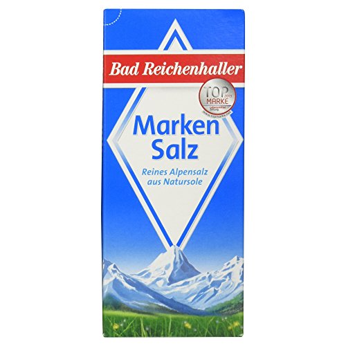 Bad Reichenhaller Marken Salz Reines Alpensalz aus Natursole, 500 g von Bad Reichenhaller