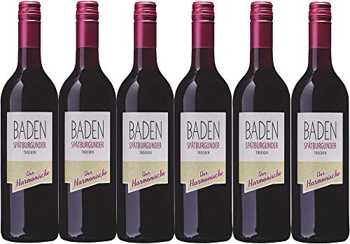 Baden-Badener Weinhaus am Mauerberg "Baden-Serie - Der Harmonische" Spätburgunder QW trocken (6 x 0,75L) von Baden-Badener Weinhaus am Mauerberg GmbH