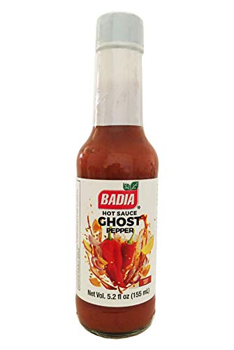 153,8 ml Flasche Ghost Pepper Hot Sauce Extra Hot / Salsa Super Picante Koscher von Badia