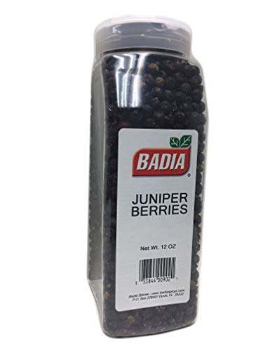 340 ml Flasche ganze Wacholderbeeren, natürlich getrocknet/Enebrina entera von Badia