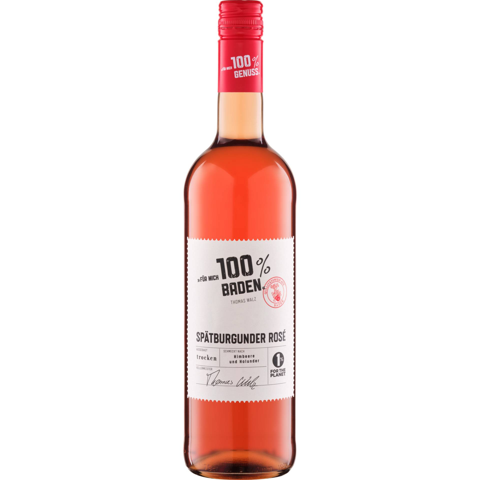 Für mich 100% Spätburgunder Rosé, Trocken, Baden, Baden, 2023, Roséwein von Badischer Winzerkeller eG - Zum Kaiserstuhl 16, 79206 Breisach am Rhein - DE