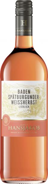 Heinrich Hansjakob Spätburgunder Weißherbst Roséwein lieblich von Badischer Winzerkeller