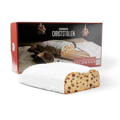 Handgemachter Erzgebirgischer Christstollen 1500g | Bäckerei Konditorei Selbmann von Bäckerei Konditorei Selbmann