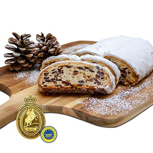 1000g "Original Dresdner Christstollen" in dekorativer Blechdose von Bäckerei Laube