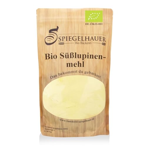 Bäckerei Spiegelhauer Bio Süßlupinenmehl getoastet 1 kg Lupinenprotein pulver veganes Eiweißpulver Protein Mehl von Bäckerei Spiegelhauer