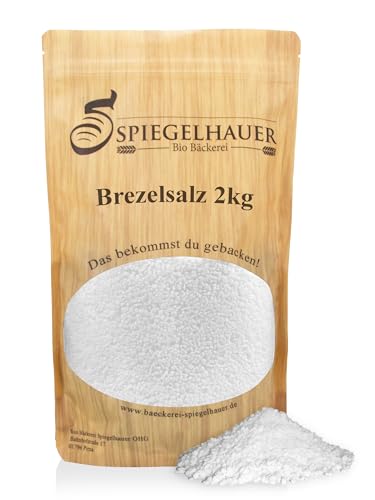 Bäckerei Spiegelhauer Brezelsalz 2 kg für Laugenbrezeln I Hagelsalz I Steinsalz grob I Salz grob von Bäckerei Spiegelhauer