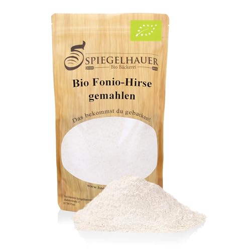 Bio Bio Fonio-Mehl Foniohirse 1 kg Hirsemehl 1 kg glutenfreis Mehl für Brot hell von Bäckerei Spiegelhauer