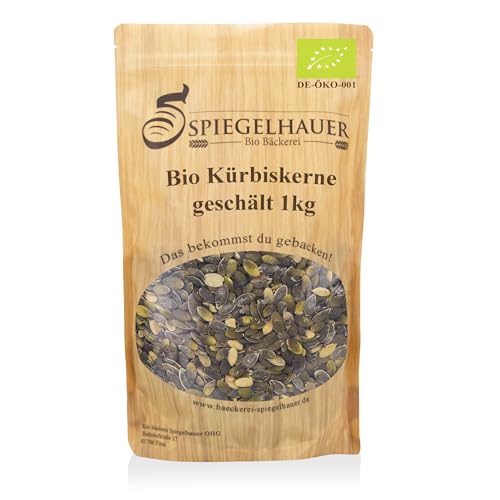 Bäckerei Spiegelhauer Bio Kürbiskerne geschält 3x 1kg I Bio Kürbiskerne 3kg zum Backen Kochen Müsli von Bäckerei Spiegelhauer