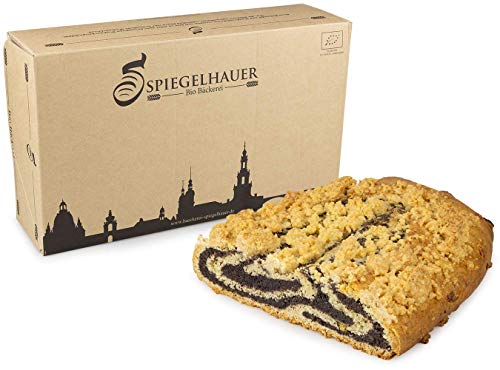 Bio Schlesischer Mohnstollen 800 g mit Dinkel - ohne Rosinen, ohne Palmöl von Bäckerei Spiegelhauer