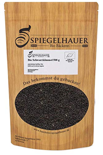 Bio Schwarzkümmel 500 g kräftiges Brotgewürz für Fladenbrote | das Wundermittel aus der Naturheilkunde von Bäckerei Spiegelhauer
