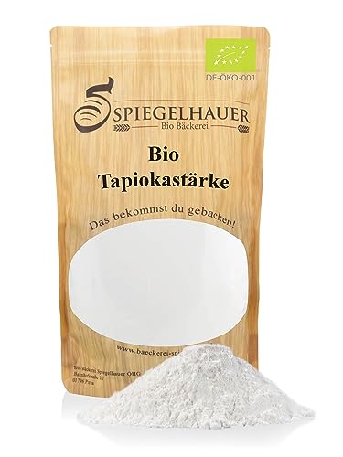 Bio Tapioka-stärke glutenfrei 1 kg tapioca starch glutenfree I Bio Tapioka-stärkemehl zum Kochen Backen I Binden von Soßen herstellen von Bio Tapioka-perlen Bubble Tea von Bäckerei Spiegelhauer