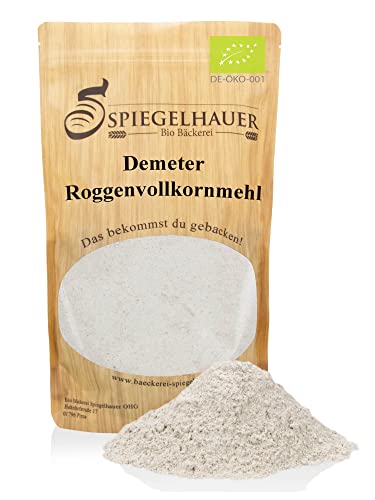 Demeter Bio Roggenvollkornmehl 1 kg von Bäckerei Spiegelhauer