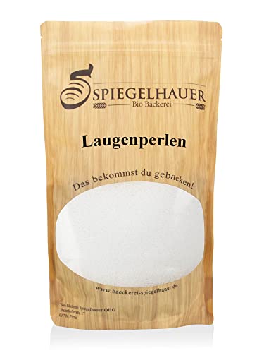 Laugenperlen für Herstellung von Natronlauge 200g Brezel Lauge für Laugengebäck zum Backen von Bäckerei Spiegelhauer