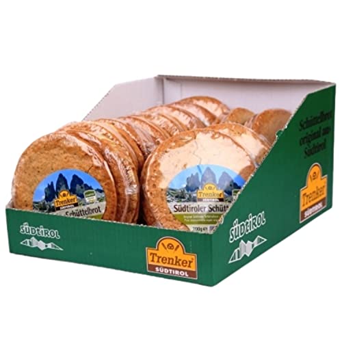 Trenker Südtiroler Schüttelbrot - Roggenmischbrot mit Gewürzen 12 x 200 gr. (2400 gr.) von Bäckerei Trenker