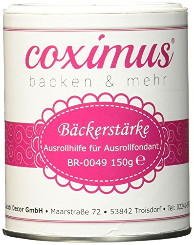 Cake Company Bäckerstärke ca. 150g 6er Pack (6 x 150 g) von Bäckerstärke Ausrollhilfe für Ausrollfondant