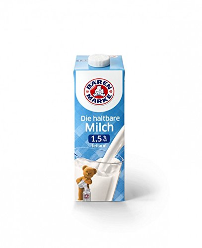 Bärenmarke Die haltbare Alpenmilch 1,5% Fett, 12 x 1 L von Bärenmarke