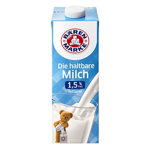 Bärenmarke fettarme H-Milch, 1,5% Fett, 1 Packung von Bärenmarke