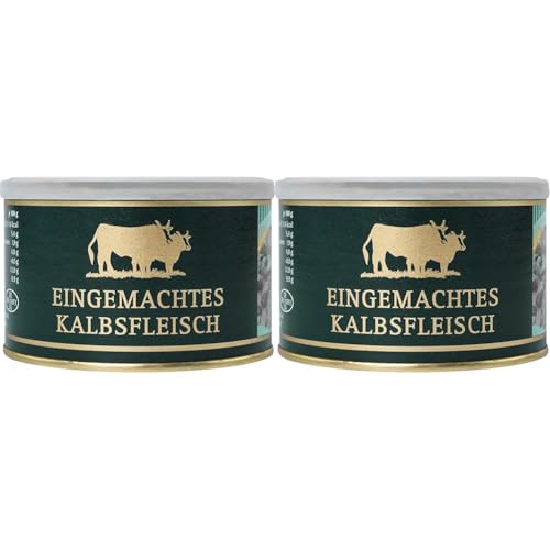 eingemachtes Kalbfleisch in der 400g Konserve (Packung mit 2) von Bäuerliche Erzeugergemeinschaft Schwäbisch Hall