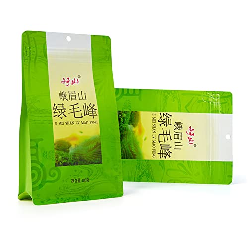 Emei Maofeng Tee, Orchideenduft, Berühmter Chinesischer Loser Bio-Grüntee, 180 G von Bagima