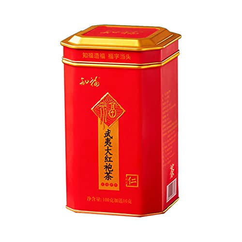 Wuyi-Tee, 18 X 10 X 10 Dahongpao-Tee, 116 G Nettoinhalt, Milder Süßer, Stark Duftender Loser Blatttee mit Zartem Kanister von Bagima