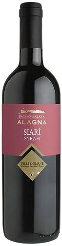 6 Flaschen Syrah Siarì: Sizilianische Eleganz im Kelch - Intensiver und fruchtiger Wein | Alagna von Baglio Baiata Alagna