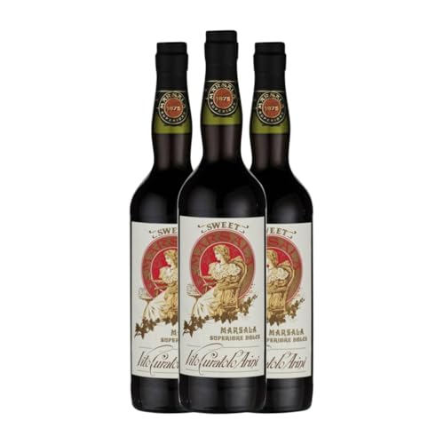 Baglio Curatolo Superiore Marsala 75 cl Süßer Wein (Karton mit 3 Flaschen von 75 cl) von Baglio Curatolo Arini 1875