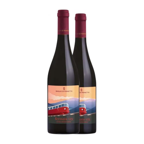 Baglio di Pianetto Fermata 125 Rosso Nerello Mascalese Etna 75 cl Rotwein (Karton mit 2 Flaschen von 75 cl) von Baglio di Pianetto