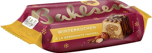 BAHLSEN Winterkuchen à la gebrannte Mandel - 1er Pack - Rührkuchen mit Mandelstückchen und Karamellgeschmack (1 x 350 g) von Bahlsen