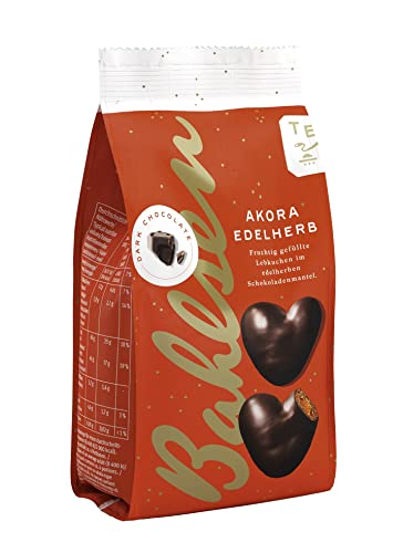 Bahlsen Akora Edelherb – 1er Pack – Fruchtig gefüllter Lebkuchen mit edelherber Schokolade (1 x 150 g) von Bahlsen