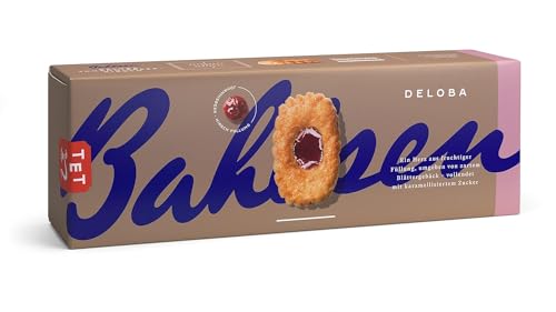 Bahlsen Deloba - 12er Pack - Blättergebäck mit Johannisbeer-Kirsch Füllung (12 x 100g) von Bahlsen