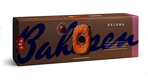 Bahlsen Deloba - 1er Pack - Blättergebäck mit Johannisbeer-Kirsch Füllung (1 x 100g) von Bahlsen