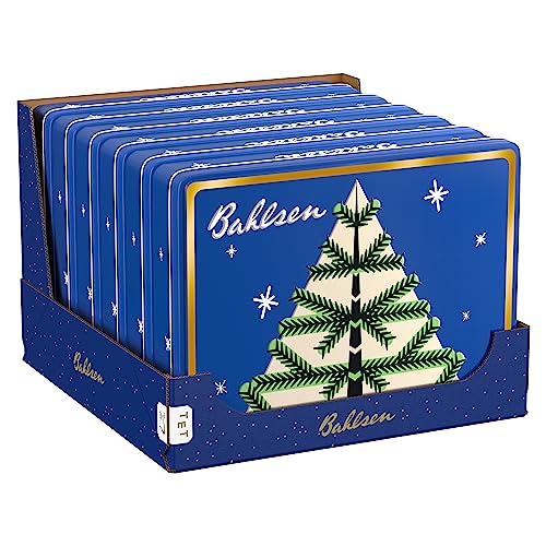 Bahlsen Weihnachtsdose 2024, festliche Gebäckdose mit Klassikern wie Lebkuchen und Zimtsterne, Großpackung (6 x 300 g) von Bahlsen