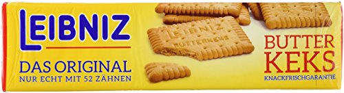 Leibniz Butterkeks - originale Butterkekse in der Faltschachtel - Kekse in der Großpackung - Butter-Gebäck in der Vorrats-Box (6 x 200g) von Bahlsen