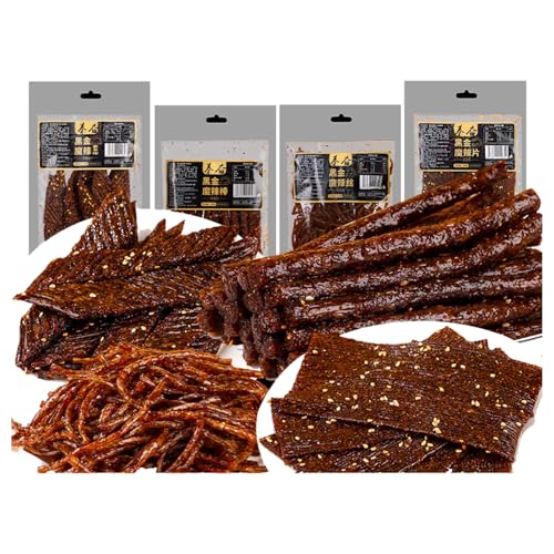 BaiLiSnacky 4 * 100g Würzig Gewürzte Snacks Latiao Würzig Chinesische Würzige Snacks Süß Und Würzige Sticks Chinesische Spezialitäten Snacks von BaiLiSnacky