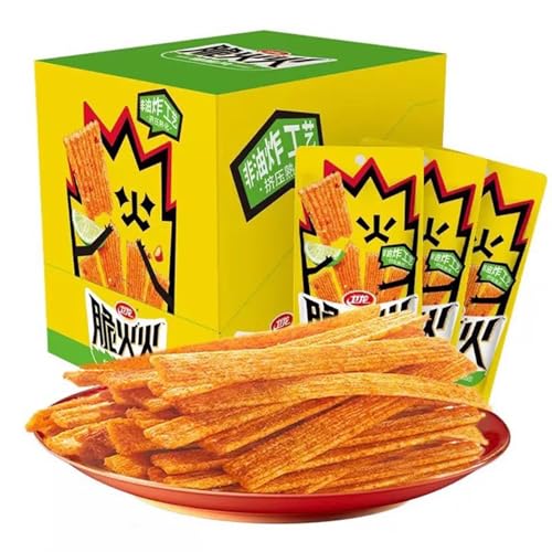 BaiLiSnacky latiao –Chinesische Würzige Snacks （16g×10Packungen） Authentisch Chinesisch | Vegetarisch | Würzig & Aromatisch (Limettengeschmack) von BaiLiSnacky