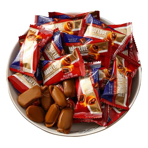 Schokoladen-Toffee-Bonbons, Karamell-Milchfüllung, 34-68 Stück pro Packung, 250g/500g (1) von BaiLiSnacky