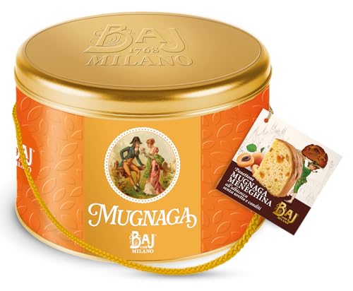 BAJ 1768 - Panettone Mugnaga Meneghina (Aprikose) - in Blechdose mit historischem Heft 1 kg von Baj