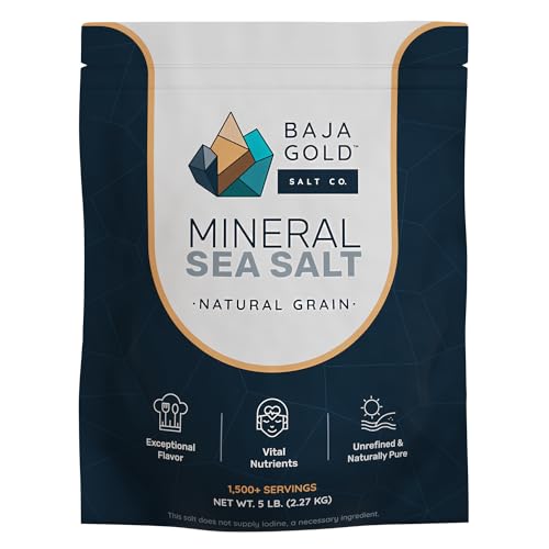 Baja Gold Mineral Meersalz, Naturkornkristalle, 2,3 kg Beutel von Baja Gold