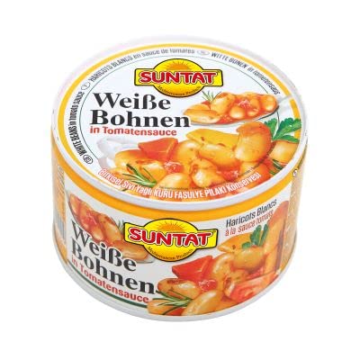 BAKTAT Weiße Bohnen in Tomatesauce 400g von Baktat