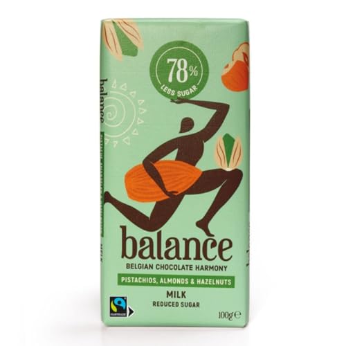 Balance Pistachios, Almonds&Hazelnuts Milk Chocolate von Balance