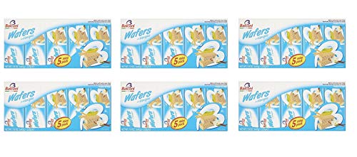 6x Balconi Wafers alla Vaniglia Waffeln mit Vanillecreme ( 5 x 45g ) 225g Kekse Biscuit Cookies von Balconi